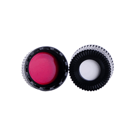 dwk life sciences (wheaton) screw thread cap, black open top, 15-425 polypropylene with ptfe/silicone septa