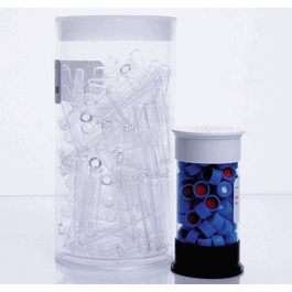 dwk life sciences (wheaton) kit with 350ul clear conical insert, blue cap and ptfe/silicone stopper