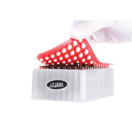 dwk life sciences (wheaton) kit, 350ul clear conical insert installed in ulplate and natural capmat with ptfe/silicone stopper