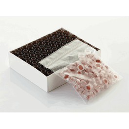 dwk life sciences (wheaton) 12 x 32 amber abc vial with 9 mm abc screw cap, green with white ptfe / red silicone