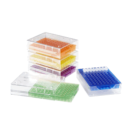 heathrow scientific low temp pcr rack, 96 well, assorted
