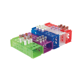 heathrow scientific clinical 4-way tube racks, natural