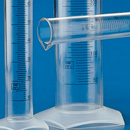 graduated cylinder, pmp (tpx), printed graduations, 1000 ml, cs/6