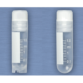 cryoclear vials, 2.0ml, sterile, internal threads, attached screwcap with molded o-ring, round bottom, printed graduations, writing space and barcode, 50/bag, 10 bags/case