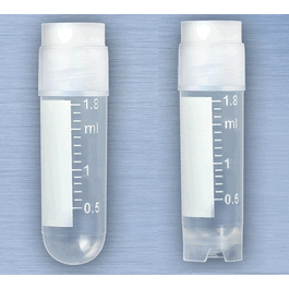 cryoclear vials, 4.0ml, sterile, external threads, attached screwcap with molded o-ring, round bottom, self-standing, printed graduations, writing space and barcode, 50/bag (c062b-039885)
