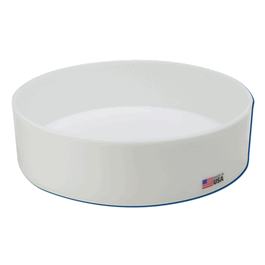 dynalon tray round, polypropylene, 15 x 3 in.