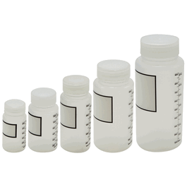 dynalon 500 ml (16 oz) polypropylene graduated wide mouth bottles