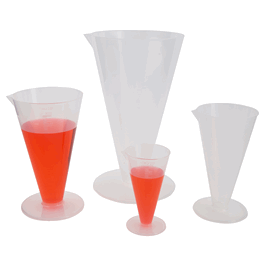 dynalon 500 ml polypropylene conical graduates