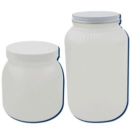 dynalon wide mouth jar, 1 gallon, hdpe