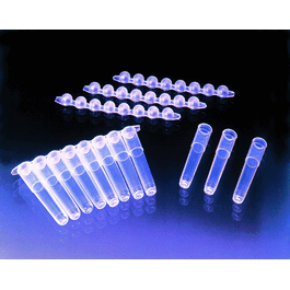 tubes and caps; strips of 8 plug caps, sterile