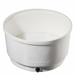 sp bel-art, buchner pe table-top funnel, with perforated removable plate, 18 in.