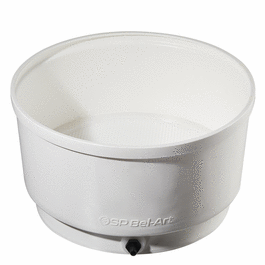 sp bel-art, buchner pe table-top funnel, with perforated removable plate, 36 in.