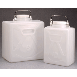 thermo scientific nalgene 20 l (5 gal.) hdpe rectangular carboy (c062b-041924)