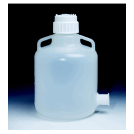 thermo scientific nalgene 50 l (12.5 gal.) pp autoclavable carboy, w/sanitary bottom flange