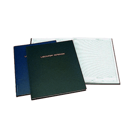 thermo scientific nalgene laboratory notebooks w/ polypaper 0.25 in. grid; black cover (c062b-042541)