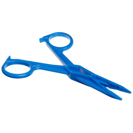 thermo scientific nalgene polypropylene scissor-type forceps, blue polypropylene, straight, serrated (c062b-042561)