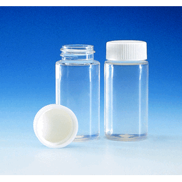dwk life sciences (wheaton) 20ml scintillation pet vial and pp cap metal liner