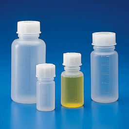 bottle with screwcap, wide mouth, pp, graduated, 250 ml, pk/10