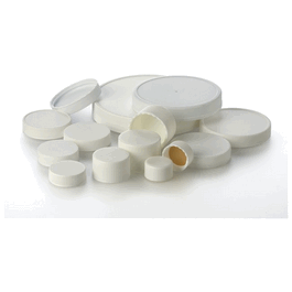 thermo scientific 33-400 closed-top cap with bonded ptfe liner, white