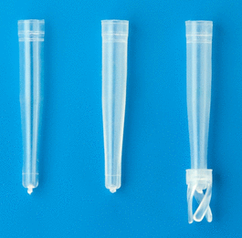 100 ul clear polypropylene conical limited volume insert, precision-formed interior, no spring