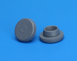 20 mm gray chlorobutyl straight wall stopper