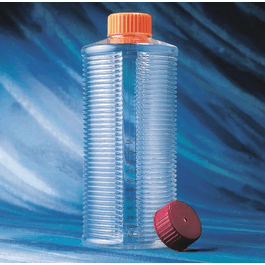 1700 cm2 sterile expanded surface tc-treated graduated polystyrene roller bottles with easy grip cap, 20/bag