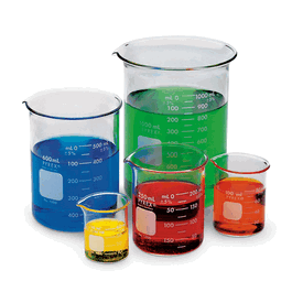 pyrex 600 ml low form griffin beaker, double scale (c062b-047087)