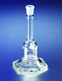 pyrex class a volumetric micro flask with ts stopper, 2 ml (c062b-047881)