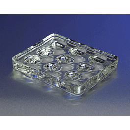 pyrex 9 depression glass spot plates (c062b-048170)