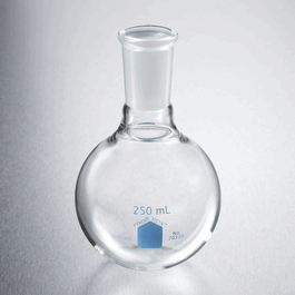 pyrex vista 250 ml short neck boiling flask, round bottom, 24/40 standard taper joint (c062b-048420)