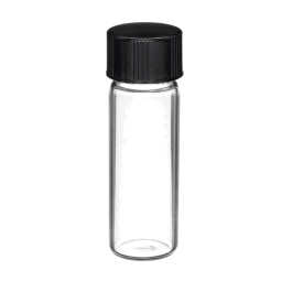 dwk life sciences (wheaton) 25 ml (6.76 dram), clear, sample vial with ptfe/rubber lined cap