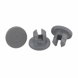 dwk life sciences (wheaton) 3-leg lyophilization stoppers, gray chlorobutyl, 13 x 20 mm (c062b-048688)