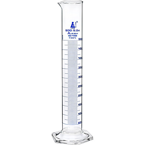 glass graduated cylinder, 2000ml, class a