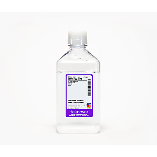 2m tris-hcl, ph 7.5 solution. 1000 ml, sterile 2 pack