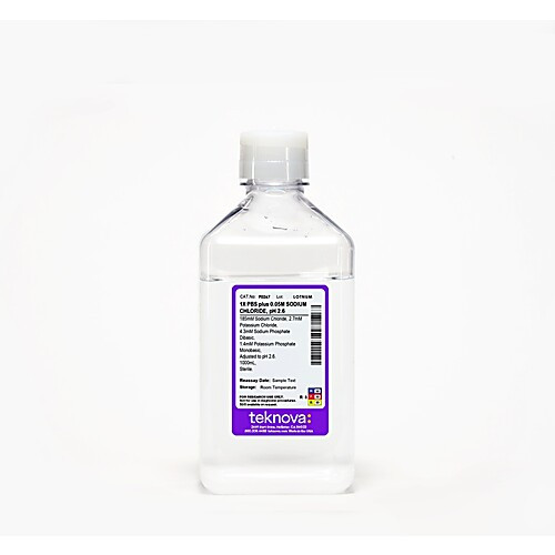 1x pbs solution plus 0.05m sodium chloride, ph 2.6. 1000 ml, sterile 2 pack