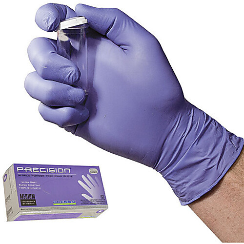 precision nitrile glove - medium - 100/box