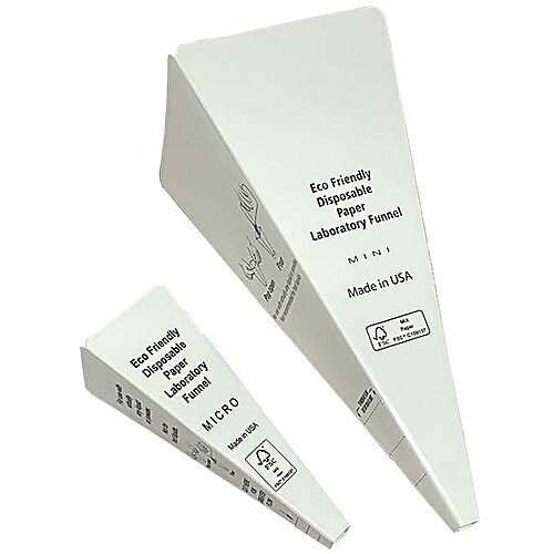levgo eco-smartfunnel„¢ disposable paper lab funnel fsc mix credit mini 25pk (c003b-585339)
