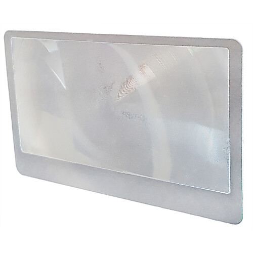 fresnel lens, small 85 x 55mm, with cover