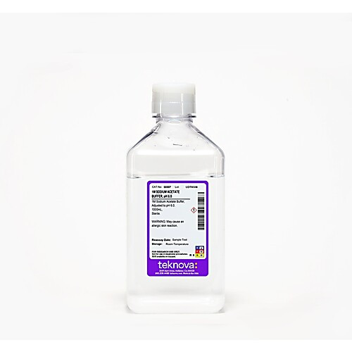 1m sodium acetate, ph 6.0 solution, 1000 ml, sterile 2 pack