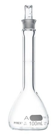 pyrex(r) volumetric flask, class a with pyrex(r) st stopper (c15-1353-532)