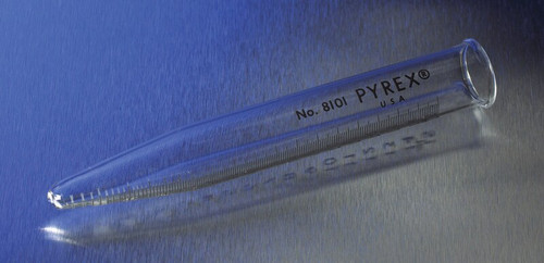 pyrex(r) centrifuge tube with colored graduations, beaded rim (c15-1354-289)