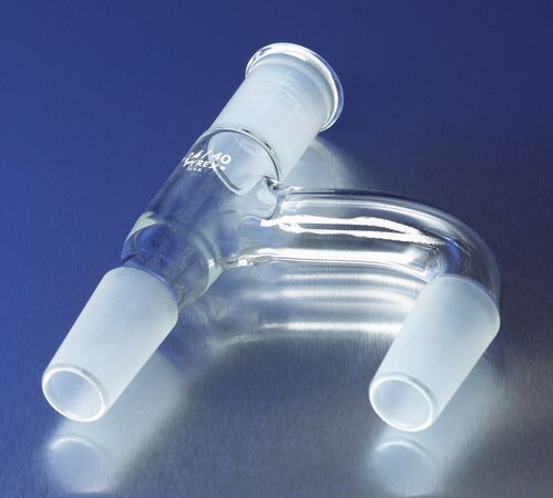 pyrex(r) connecting claisen type adapter, parallel three-way