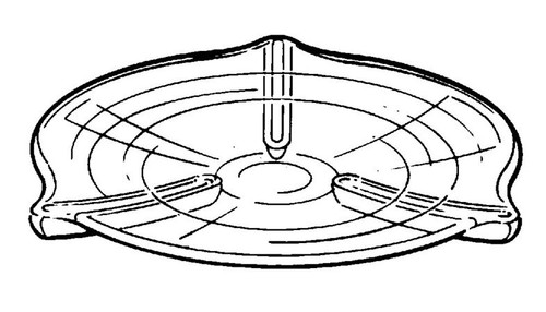 pyrex(r) ribbed watch glasses (c15-1354-510)