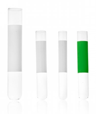 kimble(r) mark-m(tm) rimless culture tube with blue marking spot borosilicate glass 10x75 mm round bottom non-sterile