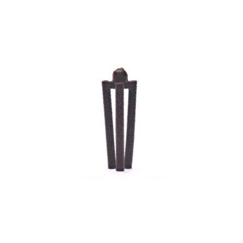 3-Prong Blk Metallic Filled Plastic Cap