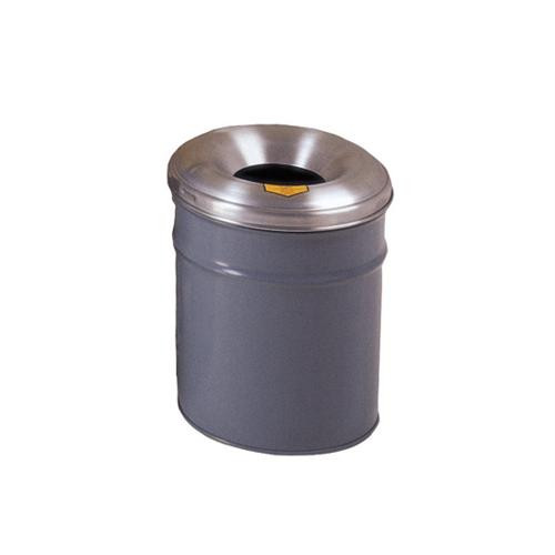 Cease-Fire Waste Receptacle, Safety Drum Can with Aluminum Head, Gray, 55 gallon (200L)