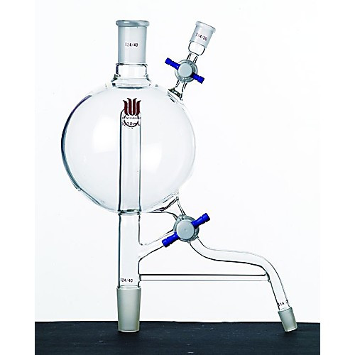Solvent Still Head, Capacity: 1000mL, Top Joint: 24/40, Bottom Joint: 29/42, Side Joint: 14/20, Drainage Port Joint: 14/20