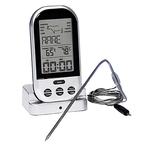 Wireless Digital Thermometer 0+300,SS,curve,oven