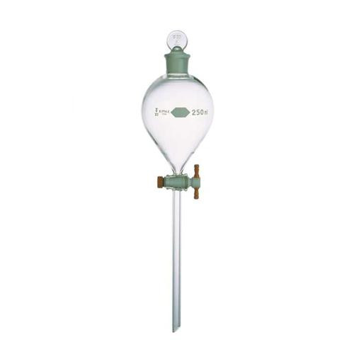 Globe KIMAX Separatory Funnel with PTFE Stopcock, 250mL