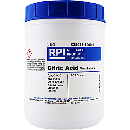 Citric Acid, Monohydrate, 5kg